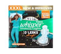Whisper Ultra Night Lot de 20 serviettes hygiéniques pour femme XXXL