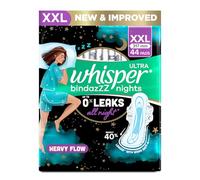 Whisper Ultra Night Serviettes hygiéniques pour femme, XL+ 30 serviettes