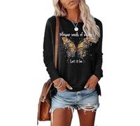 Whisper Words of Funny Dowings Tee Tee Shirt à Manches Longues (Noir XXL)
