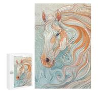 Whispering Horse Art Print Puzzle 1000 Pièces Educa Jouet en Bois Cadeau Unique Décoration Intérieure Jeu Éducatif Challenge Toy Adultes Et Enfants À Partir De 14 Ans 1000 PCS
