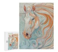 Whispering Horse Art Print Puzzle 1000 Pièces Educa Jouet en Bois Cadeau Unique Décoration Intérieure Jeu Éducatif Challenge Toy Adultes Et Enfants À Partir De 14 Ans 500 PCS