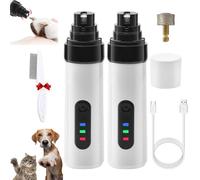 Whisperpaws Coupe-ongles sans douleur, 2025 amélioré silencieux pour chiens, Whisperpaws pour chiens, broyeur à ongles rechargeable par USB pour animaux de compagnie, toilettage des ongles sans stress