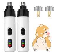 Whisperpaws Lot de 2 meuleuses à ongles Silent Pro, coupe-ongles sans douleur, Groom Pro pour chiens