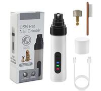 Whisperpaws Pain-Free Nail Trimmer for Dogs & Cats - Electric Pet Nail Grinder, Pain-Free & Quiet Pet Nails Trimmer for Small to Large Pets (1Set)