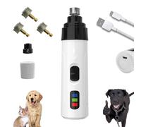 Whisperpaws Pain-Free Nail Trimmer, Whisper Paws for Dogs, Electric Silent Dog Nail Trimmers, with 3 PCS Grinding Head, Silent Groom Pro Nails Grinder, for Small Medium Large Pet (1set+3head)
