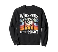 Whispers of The Night Cute Ghosts Moon Chemise d'halloween Sweatshirt