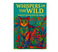 Whispers of the Wild - Animal Coloring Book for Adults: adult coloring book