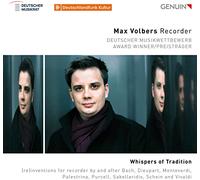 Volbers – Whispers of Tradition : Musique pour flûte à bec seule – CD – Walter Genuin (Importé)