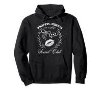 Whispers Rubans Drapeaux rouges Coquette Social Club Girlycore Sweat à Capuche