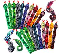 WhistenFla Lot de 16 bracelets serpent claquer pour f te d'anniversaire de reptiles