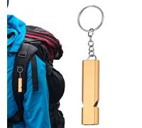 Whistle à double tube - entièrement à partir de tubes doubles en alliage en alliage en alliage en aluminium | La défense Ersonal et les animaux de compagnie commandent un coup de sifflet de survie ave
