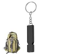 Whistle à double tube - entièrement à partir de tubes doubles en alliage en alliage en alliage en aluminium | La défense Ersonal et les animaux de compagnie commandent un coup de sifflet de survie ave