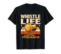 Whistle Life Attention Retro Coach Arbitre T-Shirt