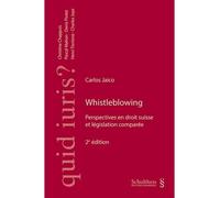 Whistleblowing Perspectives en droit suisse - Carlos Jaico - Schulthess - broché - Essai