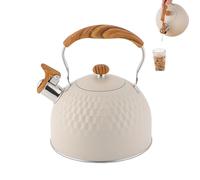 Whistling Kettles, Whistling Induction Tea Kettle, Stainless Steel Pot, sturdy items Hot Water Boiler Fast Heating, Compatible with Stove and Induction, Ideal for Home Kitchen Travel Apartment Restaur