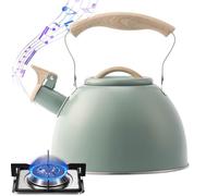 Whistling Tea Kettle - Thé bouillant le thé, casserole rétro de poêle | Fabricant de thé en acier résistant à la chaleur, récipient à thé en acier inoxydable 3L pour accessoires de cuisine, chauffage