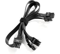 Whisverse Câble d'alimentation PSU VGA mâle vers double PCIe 8 (6 + 2) broches mâles PCIE GPU pour G+G2 G3 G5 GA B3 B5