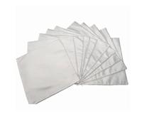 Whisverse Lot de 10 housses de coussin blanches unies par sublimation - 40 x 40 cm