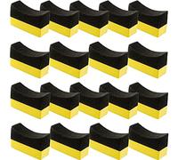 Whisverse Lot de 18 coussinets d'applicateur pour pneus et applicateurs de vêtements brillants applicateur de vêtements Pad de polissage éponge pour voiture verre en acier laqué