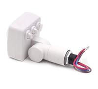 Whisverse Mini capteur infrarouge pour corps humain 220 V avec détecteur de mouvement PIR réglable Blanc