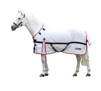 Whitaker - Couverture Anti-Mouches pour Chevaux RASTRICK V2 (160 cm) (Blanc)