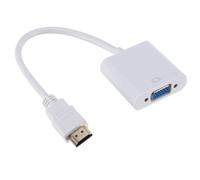 White =0.5m 1080P HDMI-compatible vers VGA adaptateur numérique vers analogique câble convertisseur pour Xbox PS4 PC ordinateur portable TV Box vers projecteur Displayer HDTV ""Nipseyteko