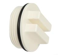 White 1.5" pour ntp Male Threaded Swimming Pool Cap for Winterizing | 1.5 Inch Pool Return Cap White PC Pool Maintenance Part Outdoor Pool Freeze Protection