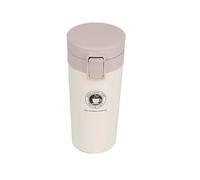 (White 380ml)Insulated Travel Coffee Mug Cup Thermal Stainless Steel Flask Vacuum Thermos UK