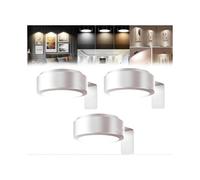 (White)3Pcs Picture Lights for Wall, Poster Lights, Wireless Rechargeable Magnetic LED Painting Light, Picture for Wall with 3 Color Temps