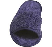 (White, 4-7) - New Towel City Classic Terry Slippers Open Toe Durable Beauty Salon Spa Slipper