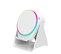 (White)4-in-1 360 Rotating Bluetooth Speaker Stand