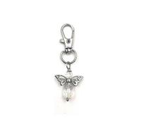 (White A)30PCS Guardian Angel Keychain Pendant Baptism Communion Thank You Gift Dinner