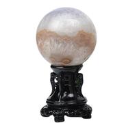 White Agate Crystal Ball Crystal Ball Ornaments Simple Atmosphere Magnificent Crystal Crafts Home Decoration Ornaments,2.4" Dia