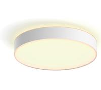 White Ambiance Plafonnier Devere Large,Blanc,Compatible Bluetooth,Fonctionne Avec Alexa,Google Assistant Et Apple Homekit