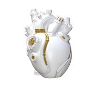 (White) Anatomical Heart Vase, Creative Heart Resin Statue Human Heart Vase Heart Shape Flower Vase for Desktop Living Room