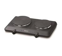 Taurus Volcano Duo Noir, Acier inoxydable Comptoir 120 cm Plaque scellée 2 zone(s)