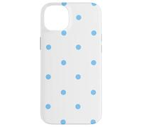 White and Light Blue Polka Dots Classic Polkadots GirlPreppy Coque pour iPhone 14 Plus