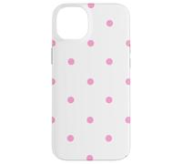 White and Pink Polka Dots Classic Polkadots Cute Girl Preppy Coque pour iPhone 14 Plus