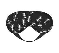 White Ant 14 White Ant Masques de sommeil Sangle réglable Masque pour les yeux doux pour femmes Hommes Voyage Travail Maison