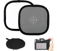 White Balance Card Grey Focus Plate 30 cm Foldable 18% Grey Focus Card Balance Reference Card with Carry Bag for Camera Photography Accessory