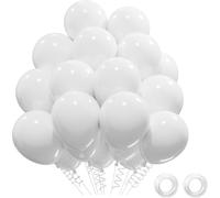 White Balloons 52 Pieces Wedding, Birthday Balloons, White Balloons Helium Baby Shower Decoration Party Wedding, Latex Balloons 12 Inches Birthday Decoration Baptism