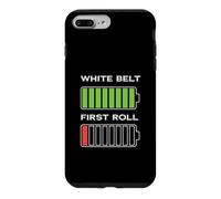White Belt First Roll BJJ Funny Battery Humour Coque pour iPhone 7 Plus/8 Plus