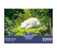 _white_ber_is_sleeping_in_the_forest_surrouande_3067b7b0-8b9c-48c8-392-7d422c897773_3 1000 Pcs Carton Extra-épais Lot De Puzzles Sleeping White Bear Stimulant Et Éducatif Jeu Familial Puzzles As Birth