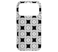White Black Circles Dots Optical Contrast Bauhaus Pattern Coque pour iPhone 17 Pro