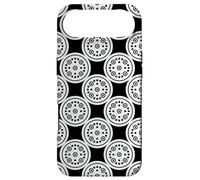 White Black Circles Dots Optical Contrast Bauhaus Pattern Coque pour iPhone Air
