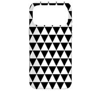 White Black Nordic Scandinavian Triangles Squares Pattern Coque pour iPhone 17 Pro Max
