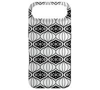 White Black Oval Onion-Like Geometric Organic OP Art Pattern Coque pour iPhone Air