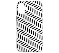 White Black Retro Monochrome Geometric Minimal Swiss Coque pour iPhone 16 Plus