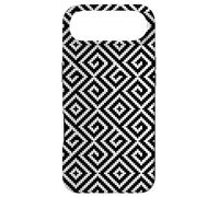White Black Square Cross Labyrinth Spiral Geometry Pattern Coque pour iPhone Air