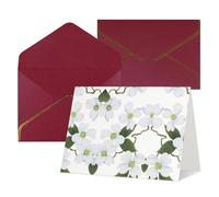 White Blossom Carte de vœux romantique avec enveloppes, pour un ami proche, carte de vœux en papier nacré de Phnom Penh